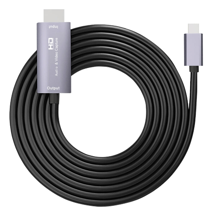 Scheda di acquisizione video HD Z36A da HDMI maschio a USB-C / Type-C maschio, lunghezza cavo: 2 m, HDIMI to Type-C Scheda di acquisizione video HD Z36A da HDMI maschio a USB-C / Type-C maschio, lunghezza cavo: 2 m, HDIMI to Type-C